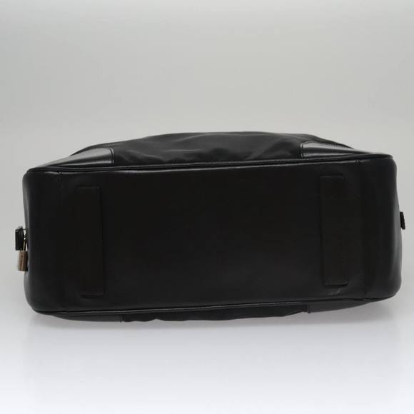PRADA Shoulder Bag Nylon Leather Black Silver Auth 109083 - Picture 9 of 16